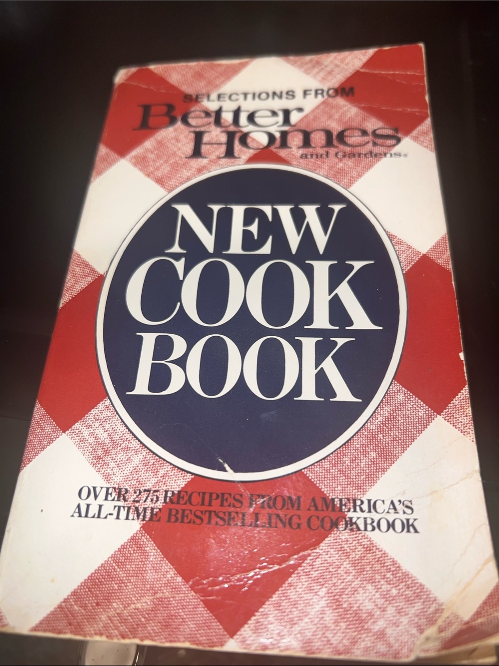 Better Homes And Gardens New Cook Book — Red & Navy Plaid Cover